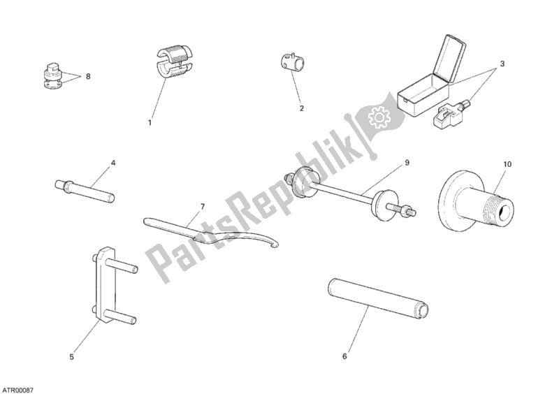 All parts for the Workshop Service Tools, Frame of the Ducati Monster S2R 1000 USA 2007